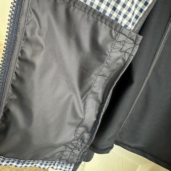 golfino germany women’s large navy check full zip golf jacket european style - Picture 5 of 16